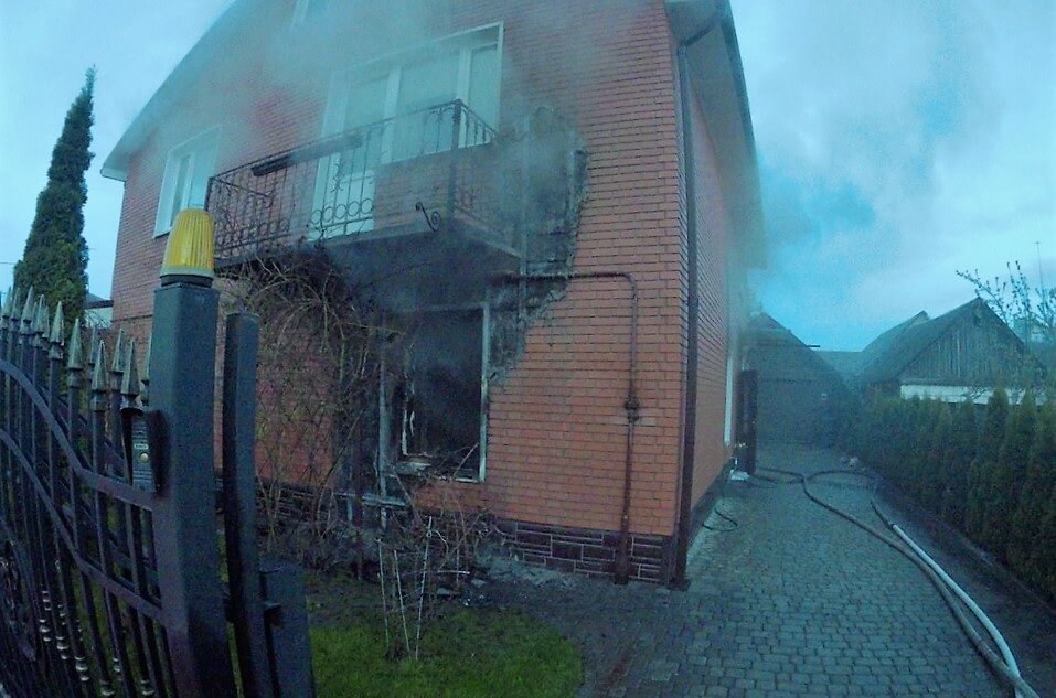 Пожар в доме ул.  Переносная Барановичи